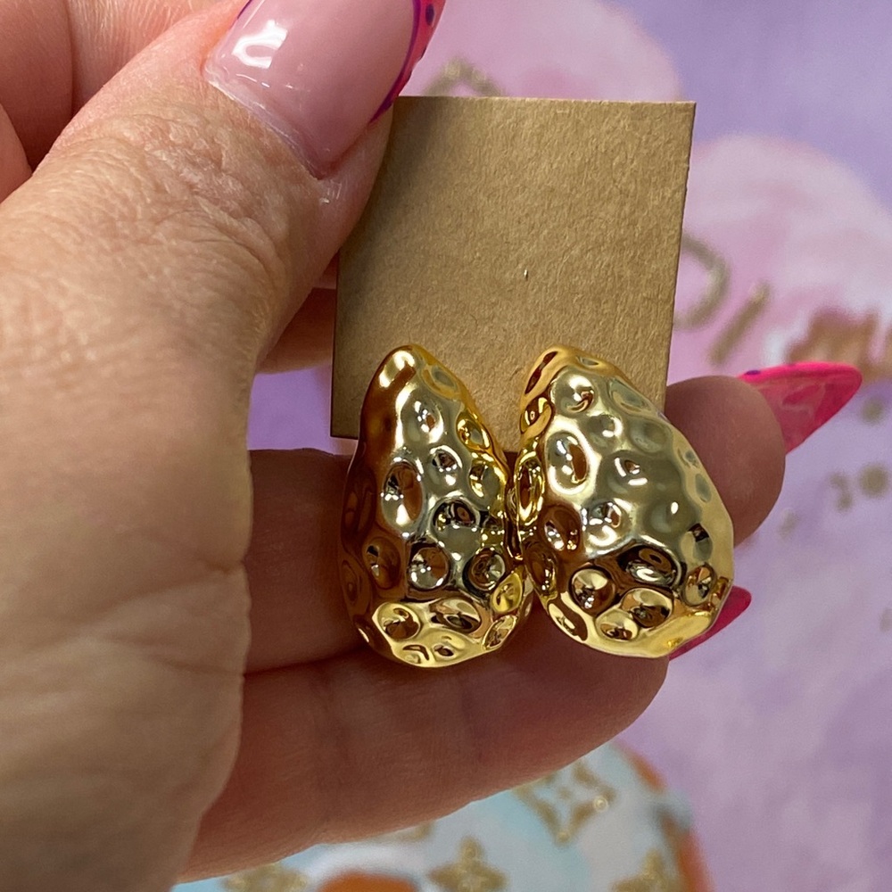 Elegant Gold Tone Earrings NEW